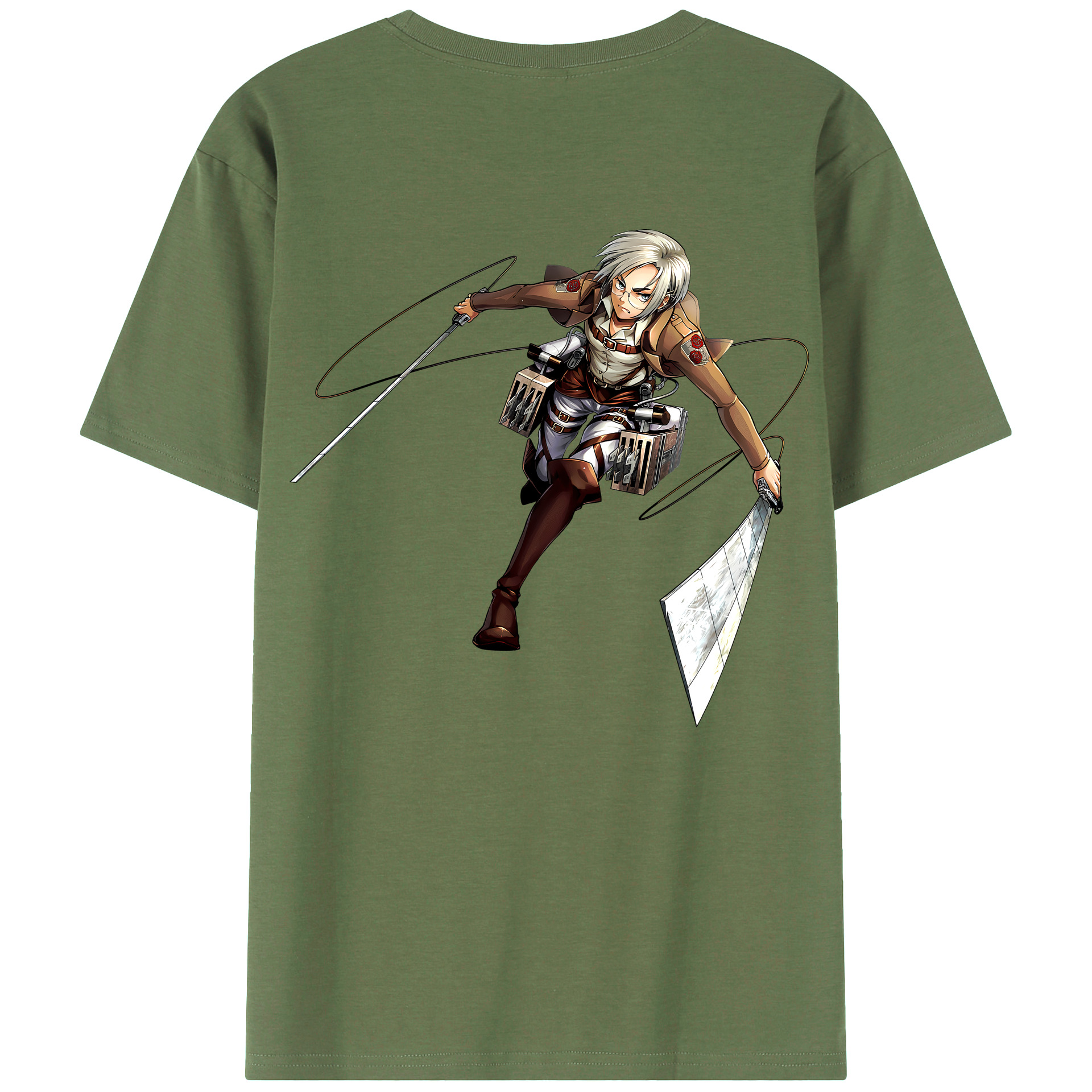 （画像用）  綿100％ メンズ半袖Tシャツ（バックプリント） 通気性